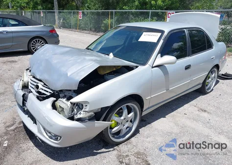 2001 Toyota Corolla S z USA, uszkodzony, nr VIN 2T1BR12E51C494473
